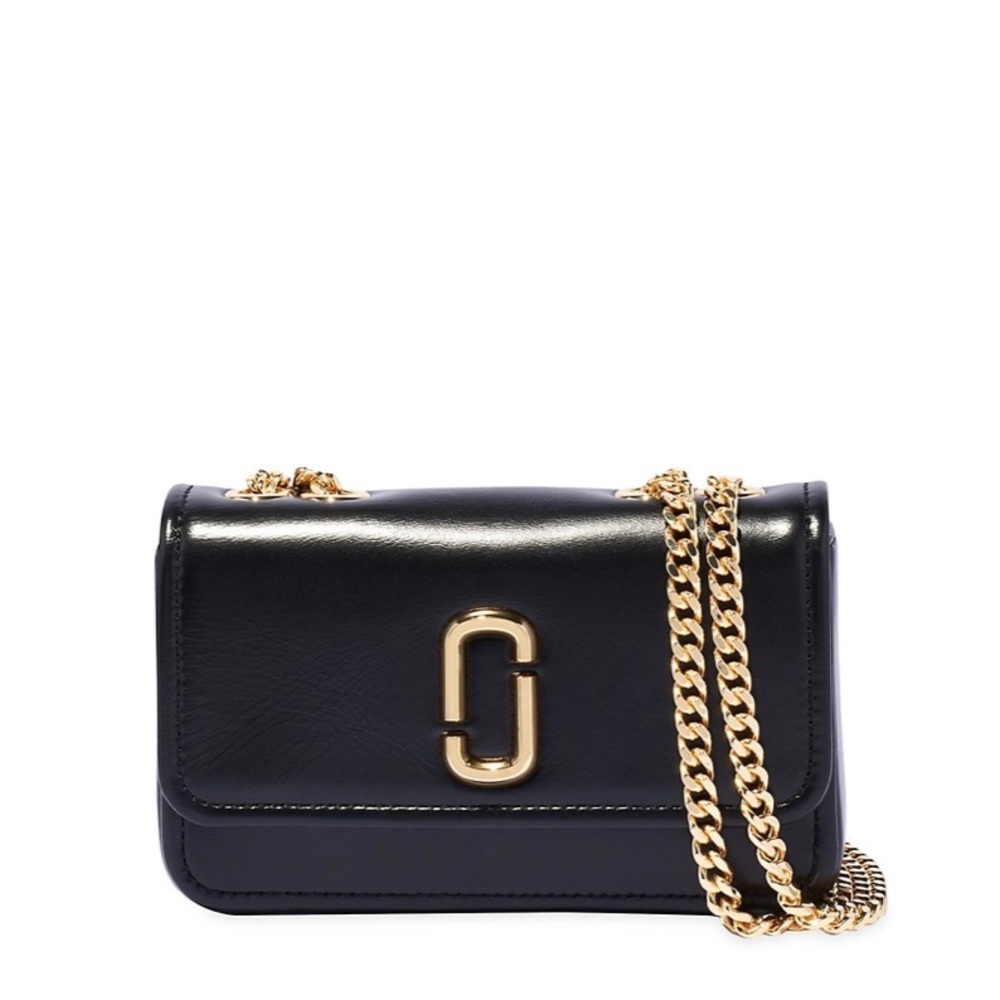 Marc Jacobs Mini Snapshot Leather Chain Crossbody Bag